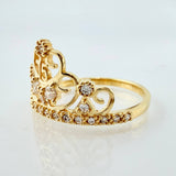 Anillo Corona Quinces 2.5gr / T6 1/2 / Oro Amarillo 18K