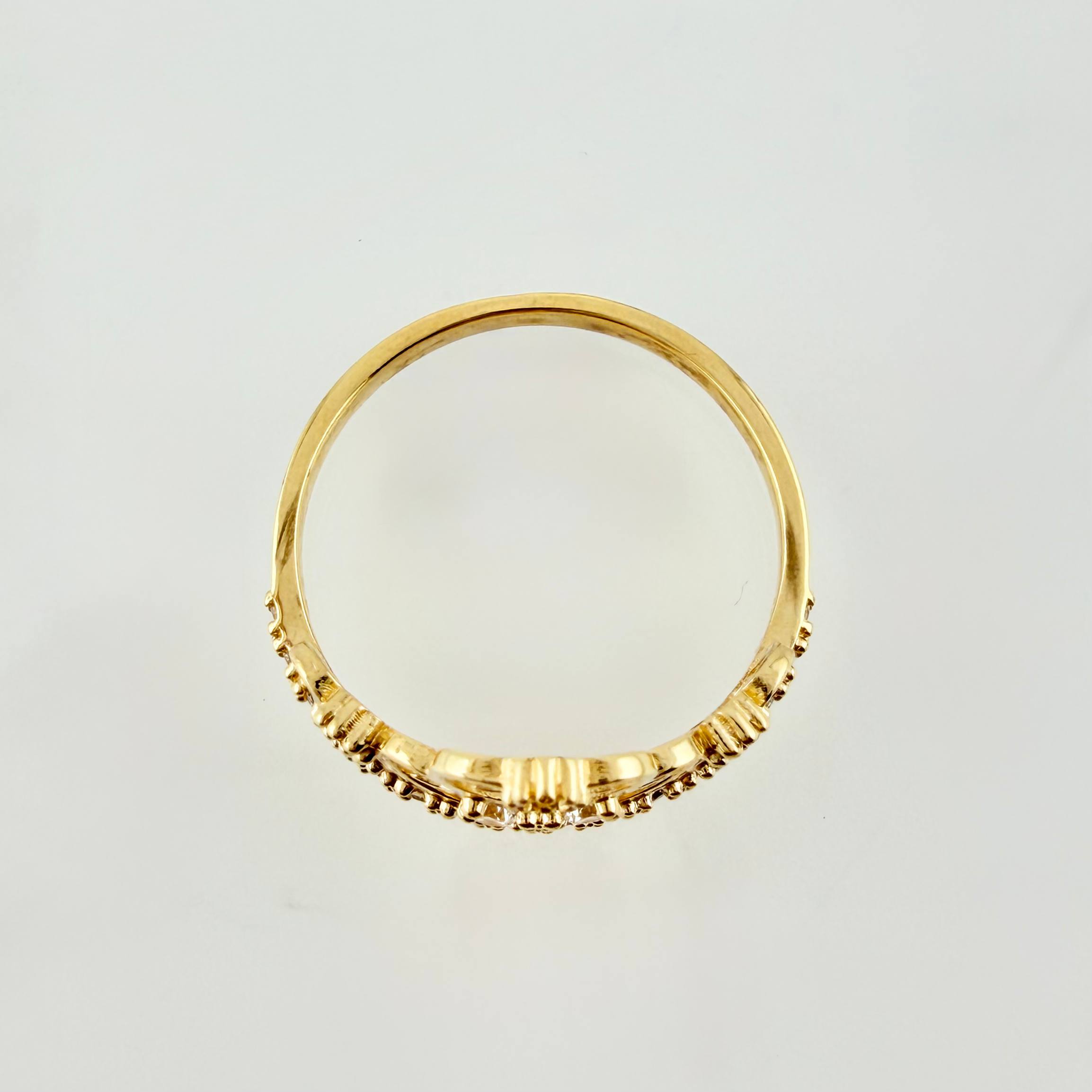 Anillo Corona Quinces 2.5gr / T6 1/2 / Oro Amarillo 18K