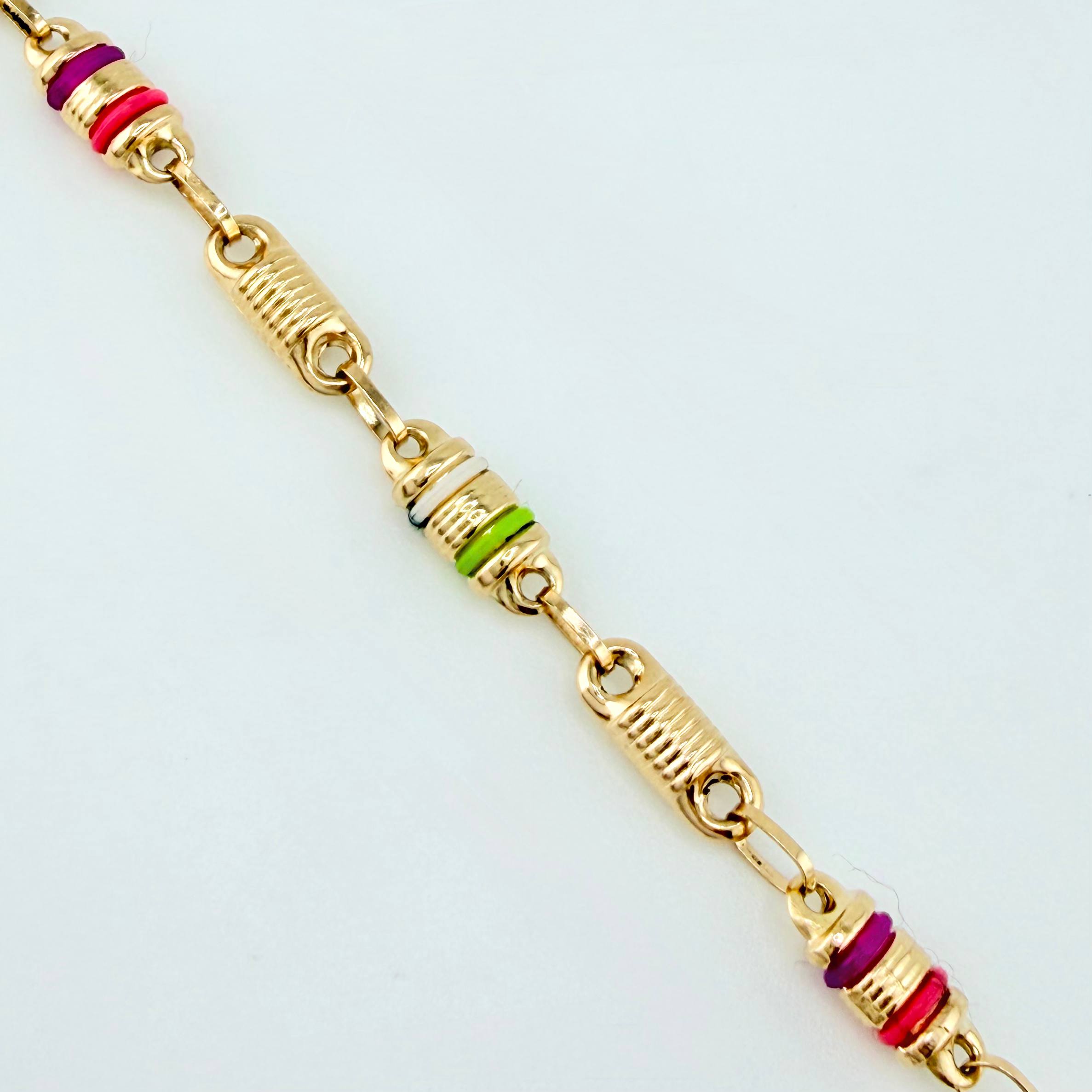 Pulso Rustico Barril 4.4gr / 21cm / 4.15mm Oro Amarillo 18K
