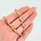 Pulso Rustico Barril 4.4gr / 21cm / 4.15mm Oro Amarillo 18K