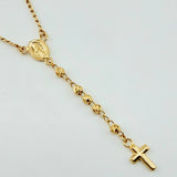 Rosario Virgen Milagrosa 6.85gr / 50cm / 3mm Oro Amarillo +4 18K *