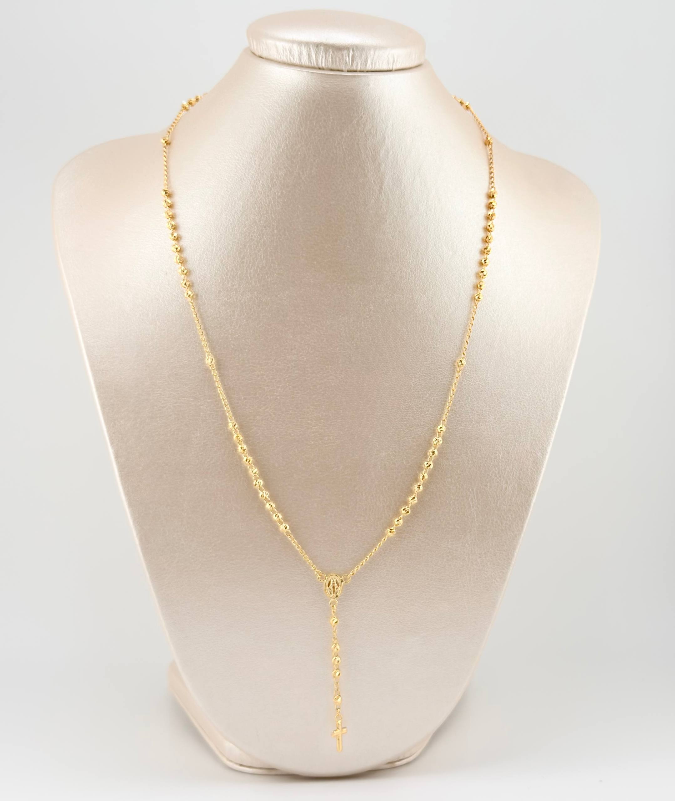 Rosario Virgen Milagrosa 6.85gr / 50cm / 3mm Oro Amarillo +4 18K *