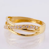 Anillo Carril Enlazado 1.7gr / T7 1/2 / Oro Amarillo 18K