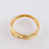 Anillo Carril Enlazado 1.7gr / T7 1/2 / Oro Amarillo 18K