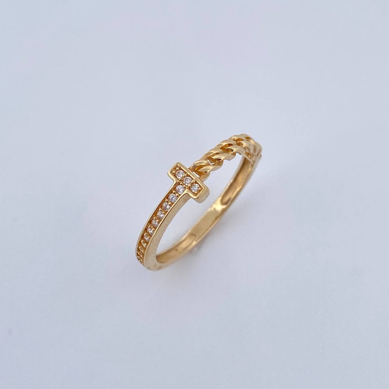 Anillo Cubano T 1.7gr / T6 / Oro 18K &