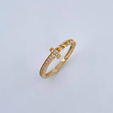 Anillo Cubano T 1.7gr / T6 / Oro 18K &