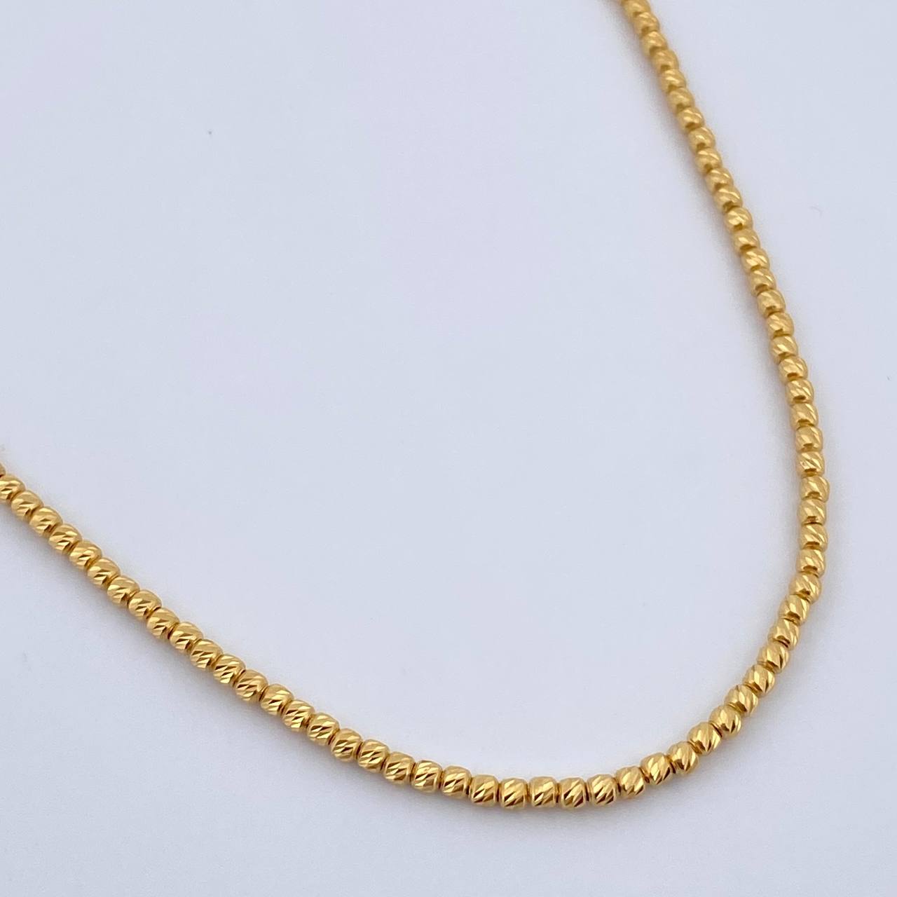 Cadena Tipo Militar 7.65gr / 50.3cm / +3 Oro 18K &