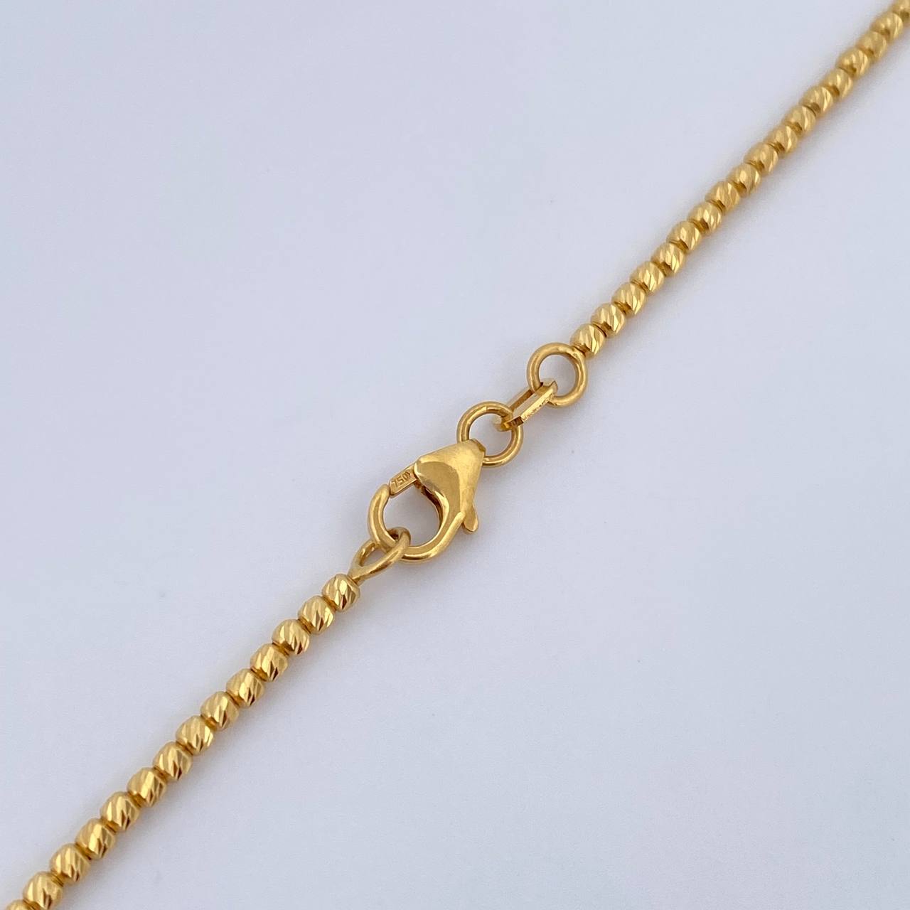 Cadena Tipo Militar 7.65gr / 50.3cm / +3 Oro 18K &