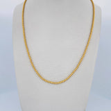 Cadena Tipo Militar 7.65gr / 50.3cm / +3 Oro 18K &