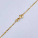 Cadena Espiga 1.7gr / 45.4cm / +3 Oro 18K &