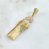Dije San Judas Tadeo 10.85gr / 6cm / Tricolor Dos Oros Amarillo Blanco 18K ©