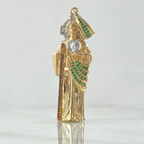 Dije San Judas Tadeo 10.85gr / 6cm / Tricolor Dos Oros Amarillo Blanco 18K ©