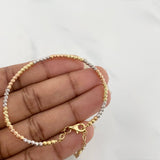 Pulso Aro tipo militar 5.85g / 17cm / 3mm Tres Oros 18K