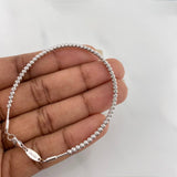 Pulso Modulable Tipo militar 4g / 19.5cm - 18cm / 3mm Oro Blanco 18K
