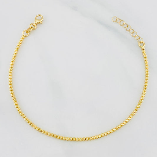 Pulso Modulable Tipo militar 3.75g / 20.5cm - 18cm / 2mm Oro Amarillo 18K