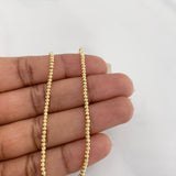 Pulso Modulable Tipo militar 3.75g / 20.5cm - 18cm / 2mm Oro Amarillo 18K