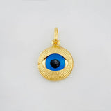 Dije Ojo turco 0.95g / 1.5cm Oro Amarillo 18K