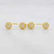Topos Media bola tupida 2.6g / 6mm Oro Amarillo 18K