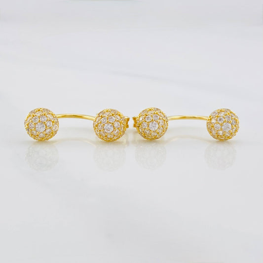 Topos Media bola tupida 2.6g / 6mm Oro Amarillo 18K