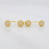 Topos Media bola tupida 2.6g / 6mm Oro Amarillo 18K