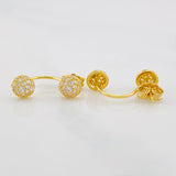 Topos Media bola tupida 2.6g / 6mm Oro Amarillo 18K