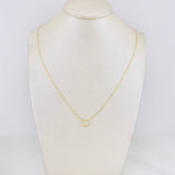 Cadena Aro seguido silueta corazón 1.3g / 45.5cm-42 cm / 1mm Oro Amarillo 18K