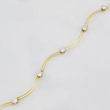 Pulso Curvas 2.3g / 18cm / 1.6mm Oro Amarillo 18K
