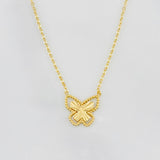 Cadena Aro seguido mariposa 1.4g / 44.5cm-42.5cm / 1mm Oro Amarillo 18K