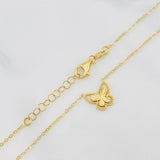 Cadena Aro seguido mariposa 1.4g / 44.5cm-42.5cm / 1mm Oro Amarillo 18K
