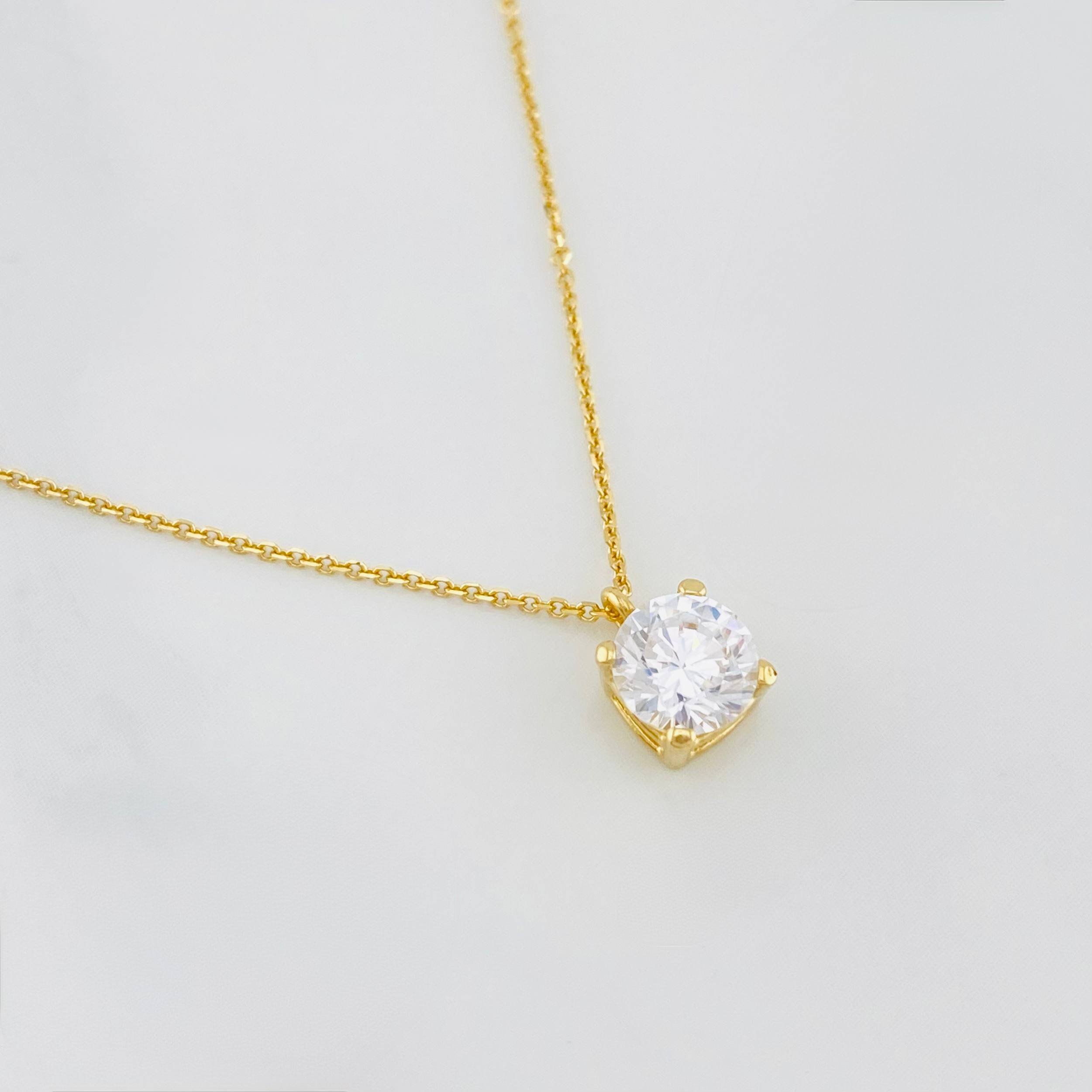 Cadena Aro seguido cuatro garras 2.1g / 45cm-42cm / 0.6mm Oro Amarillo 18K