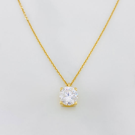 Cadena Aro seguido cuatro garras 2.1g / 45cm-42cm / 0.6mm Oro Amarillo 18K