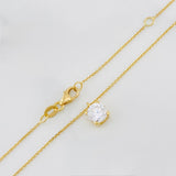 Cadena Aro seguido cuatro garras 2.1g / 45cm-42cm / 0.6mm Oro Amarillo 18K
