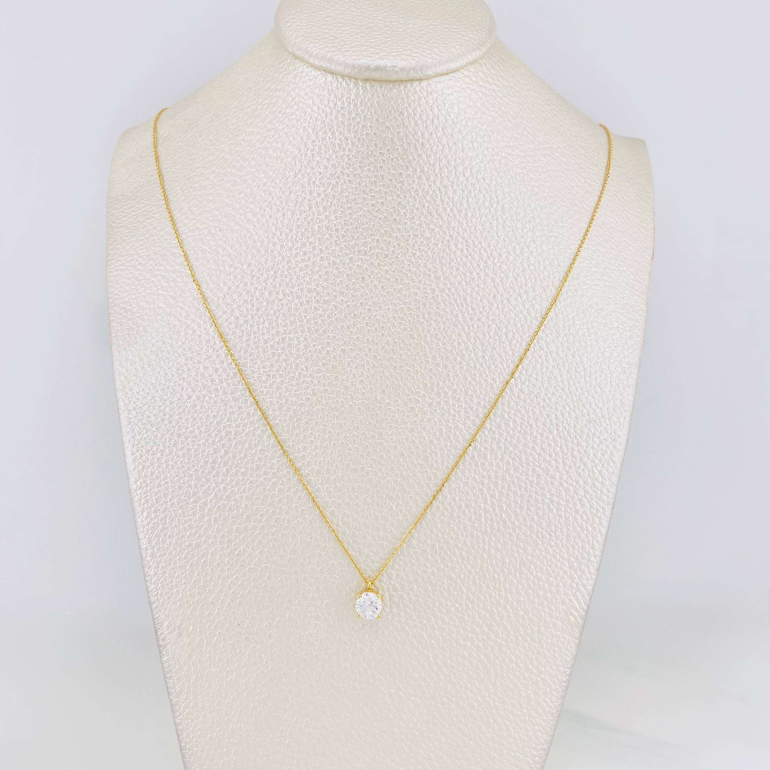 Cadena Aro seguido cuatro garras 2.1g / 45cm-42cm / 0.6mm Oro Amarillo 18K