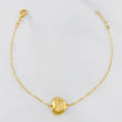Pulso Aro seguido corazón 1.85g / 18.5cm-17cm / 1.3mm Oro Amarillo 18K