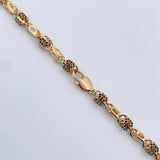 Cadena Rustica Ovalos 50.65gr / 61.3cm / 5.4mm Circones Negros Oro Amarillo 18K $