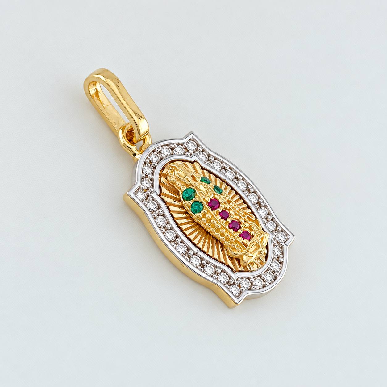 Dije Virgen Guadalupe 2.35g / 2.3cm Tres Oros 18K