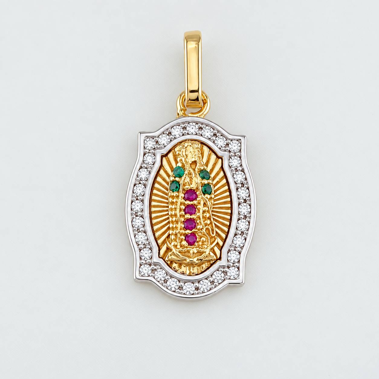 Dije Virgen Guadalupe 2.35g / 2.3cm Tres Oros 18K