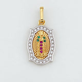 Dije Virgen Guadalupe 2.35g / 2.3cm Tres Oros 18K