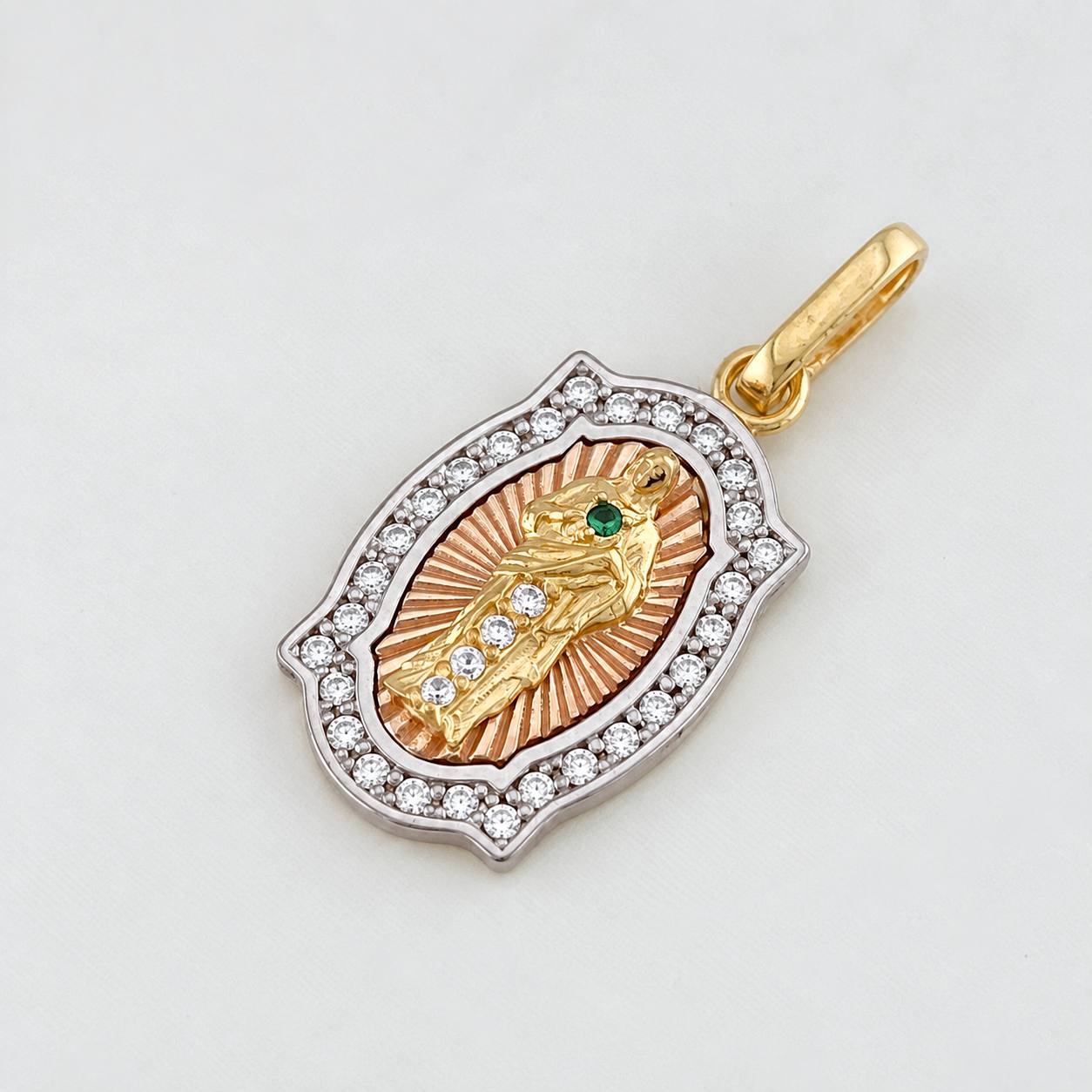 Dije Medalla San Judas Tadeo 2.25g / 2.3cm Tres Oros 18K