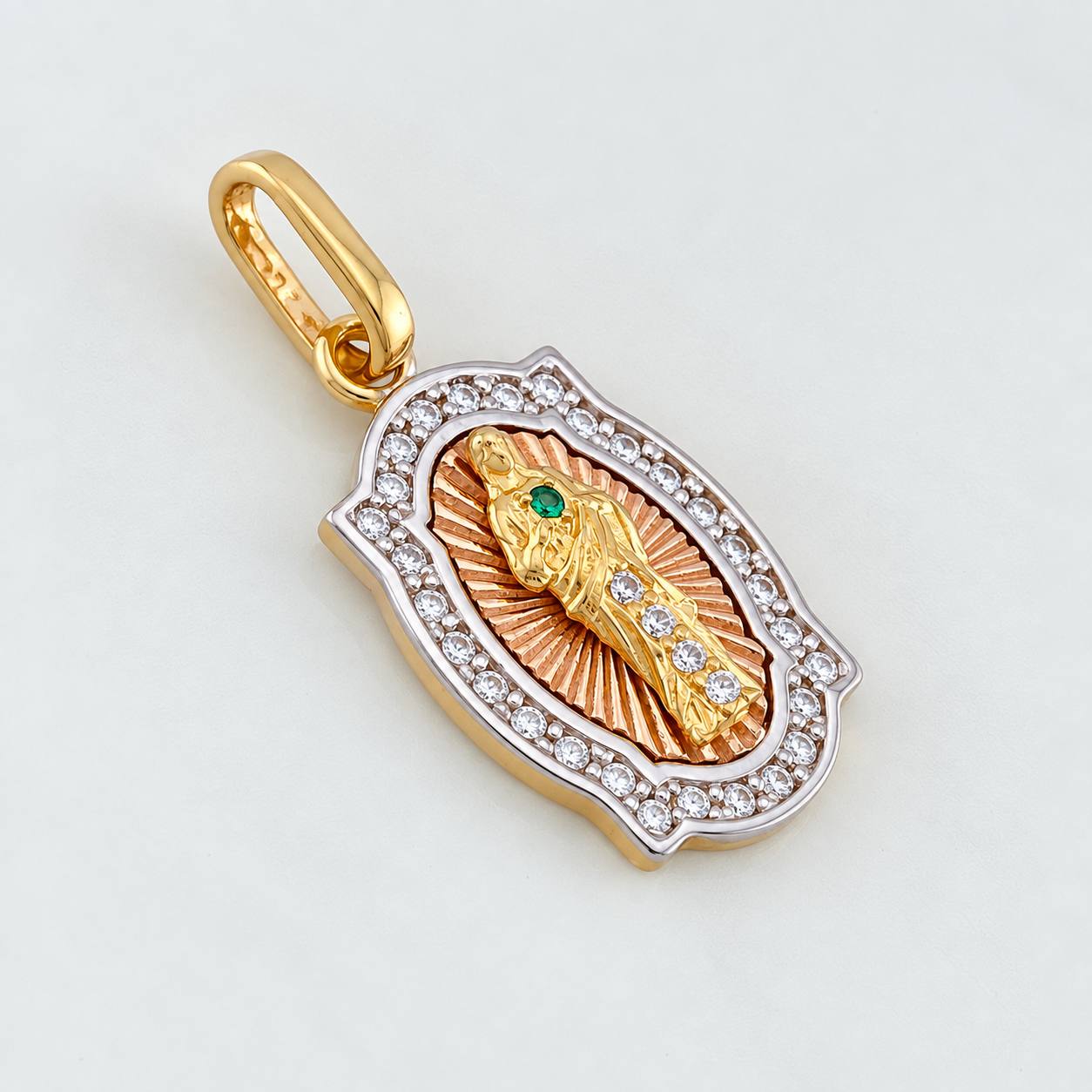 Dije Medalla San Judas Tadeo 2.25g / 2.3cm Tres Oros 18K