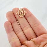 Herraje Virgen de Guadalupe 1.5g / 1.7cm Oro Rosa 18K