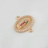 Herraje Virgen de Guadalupe 1.5g / 1.7cm Oro Rosa 18K