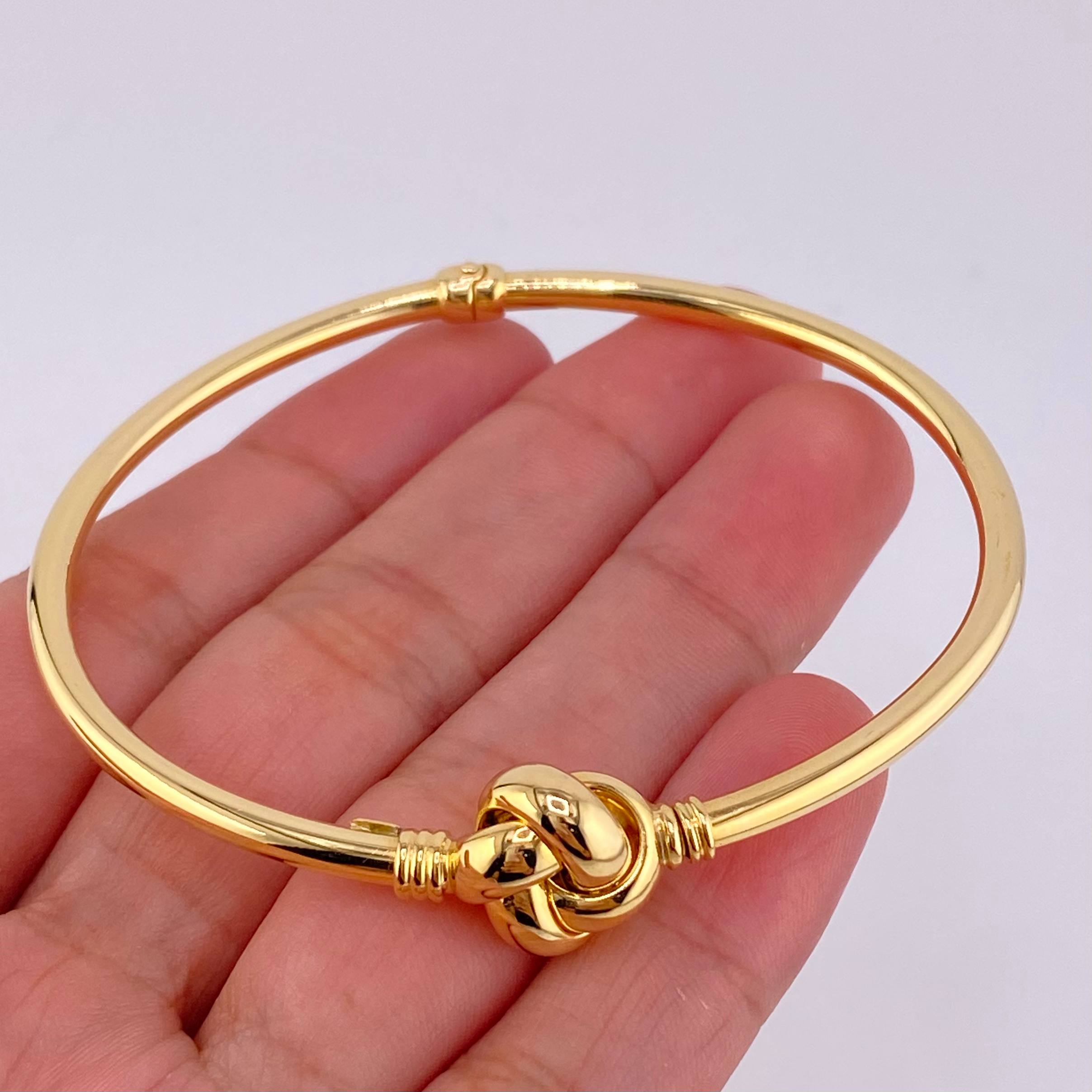 Pulso Aro Nudo 4.75g / 19.7cm / 2.9mm Oro Amarillo 18K