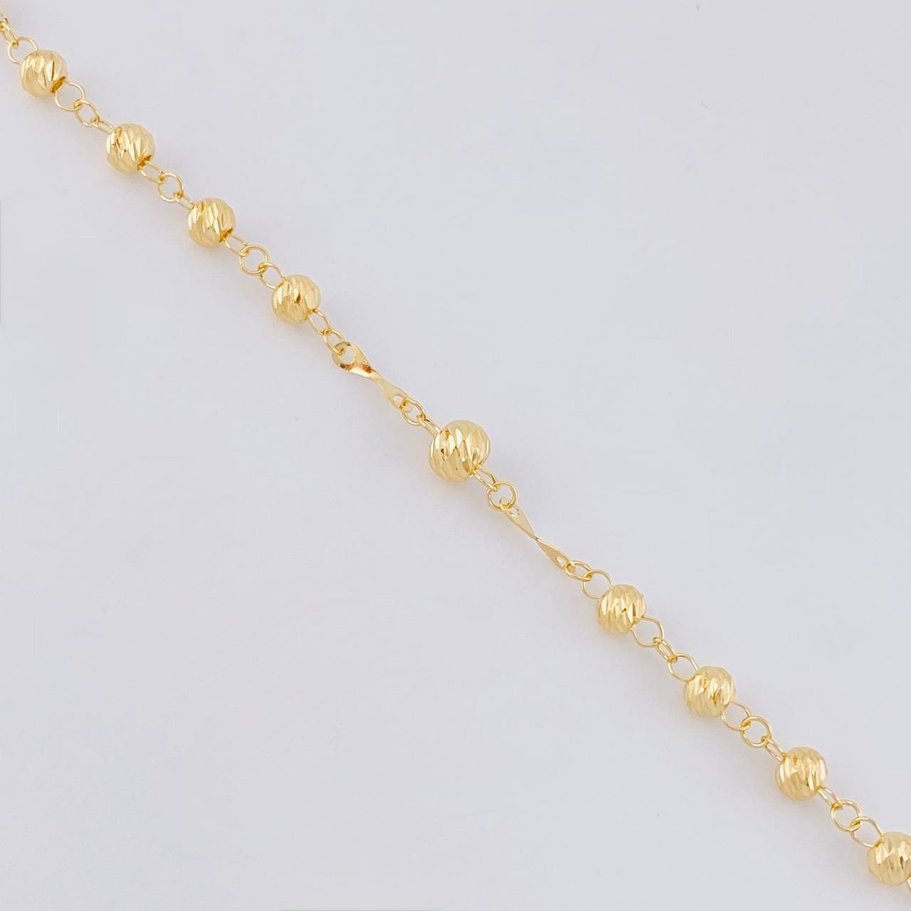 Rosario Virgen milagrosa 9.65g / 58.3cm / 4mm Oro Amarillo 18K