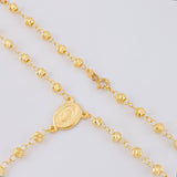 Rosario Virgen milagrosa 9.65g / 58cm / 4mm Oro Amarillo 18K