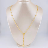 Rosario Virgen milagrosa 9.65g / 58.3cm / 4mm Oro Amarillo 18K