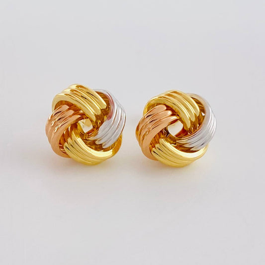 Topos Nudo 2.55g / 10.2mm Tres Oros 18K