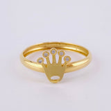 Anillo Corona 1.15g / T8 Oro Amarillo 18K