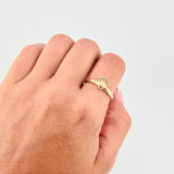 Anillo Corona 1.15g / T8 Oro Amarillo 18K