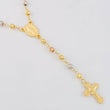 Rosario Virgen De La Milagrosa Cruz Cristo 9.4g / 58.5cm / 4.5mm Tres Oros 18K